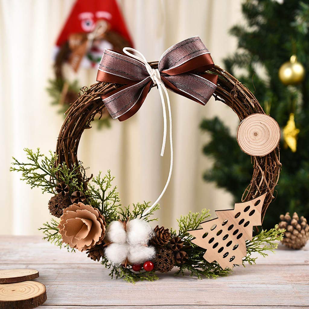 ▲あちゃちゅむ クリスマスリース 季節のチャーム クリスマスリース 🌷 美しいリース リアルなフラワー